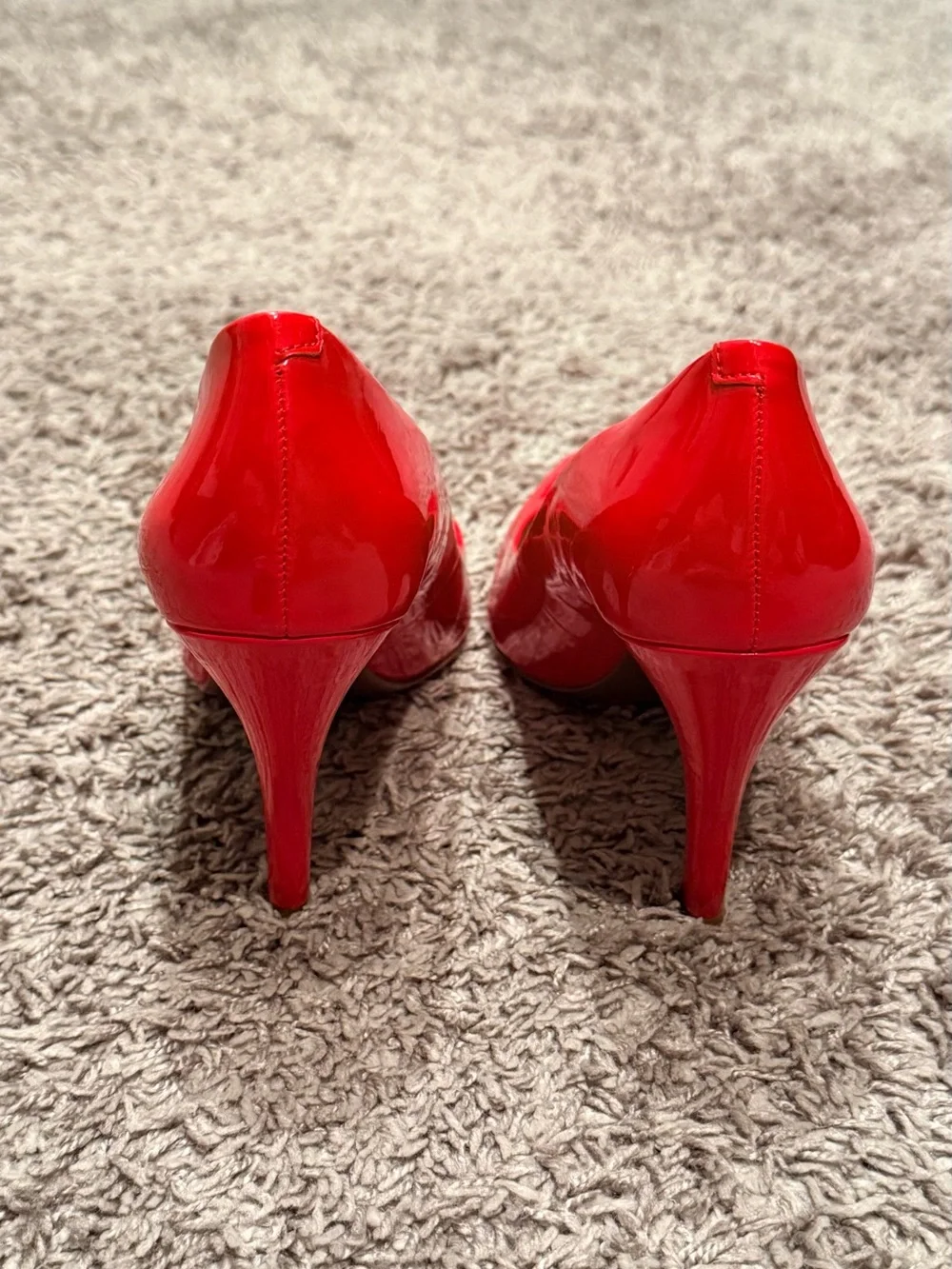 BCBGeneration Y2K Red Patent Pointed-Toe Pumps